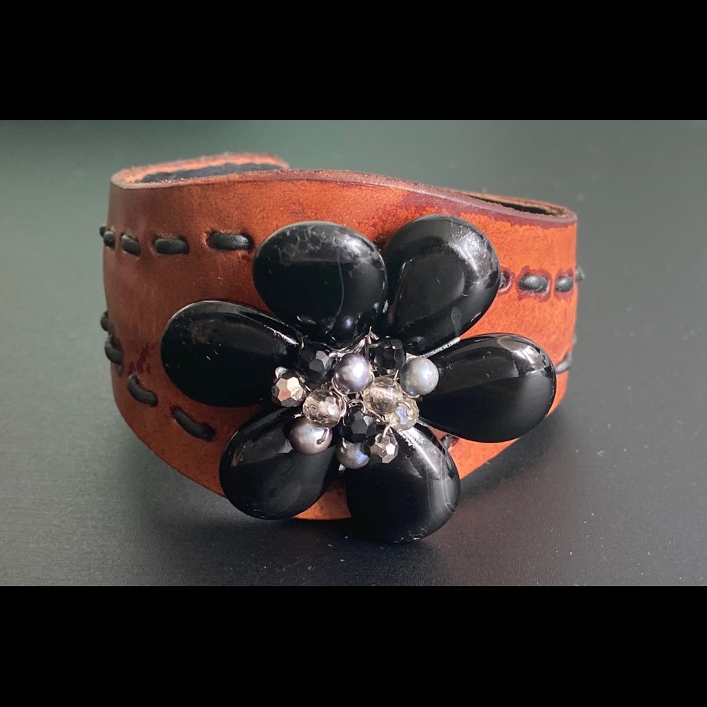 Vegan leather bracelet